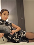 MISSLEG蜜丝  苏梅岛旅拍众筹系列 L005 蛇皮连体空姐旗袍 乔依琳(48)